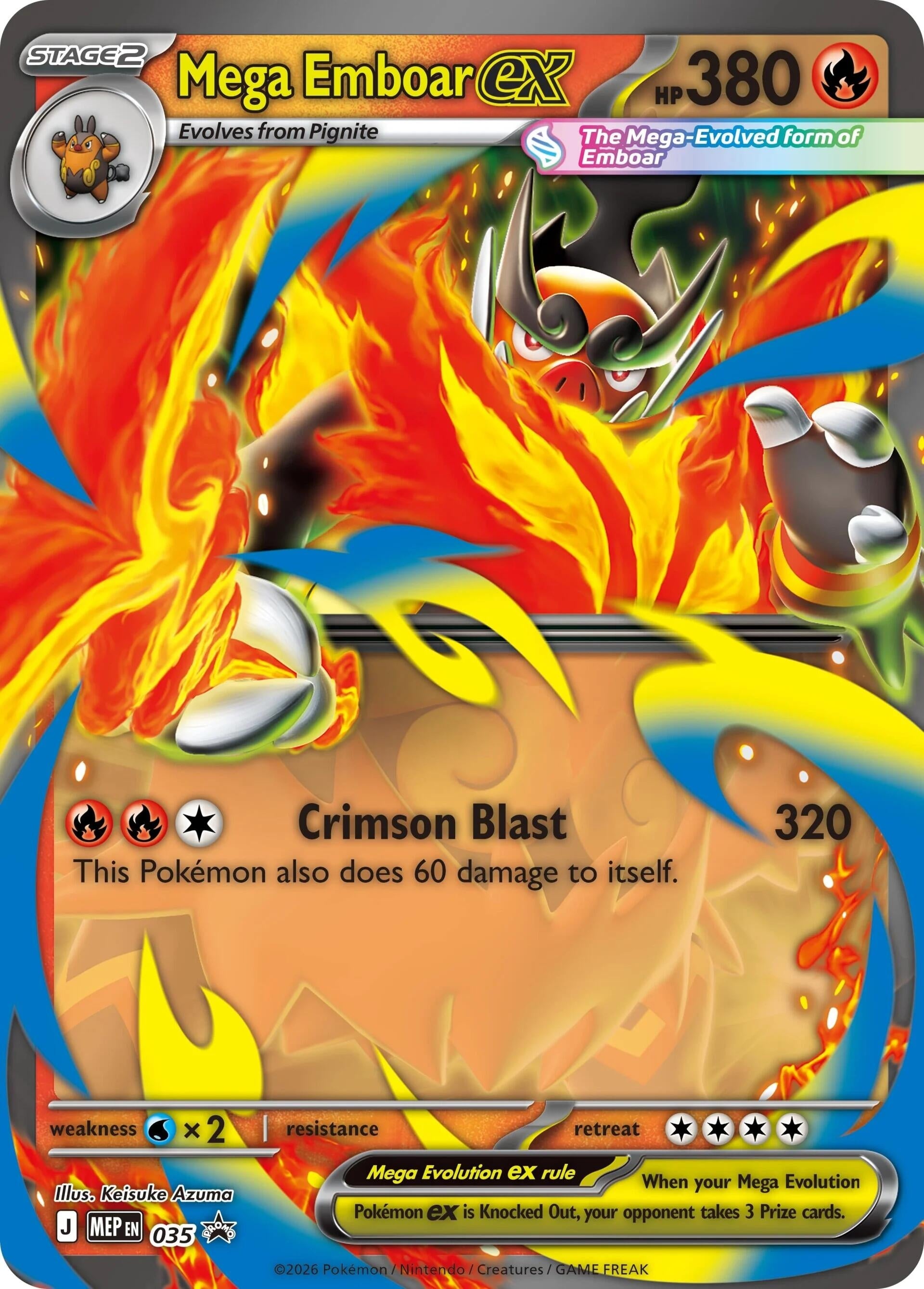 Image for Mega Emboar ex - 035 (035) [ME: Mega Evolution Promo] - Pokemon