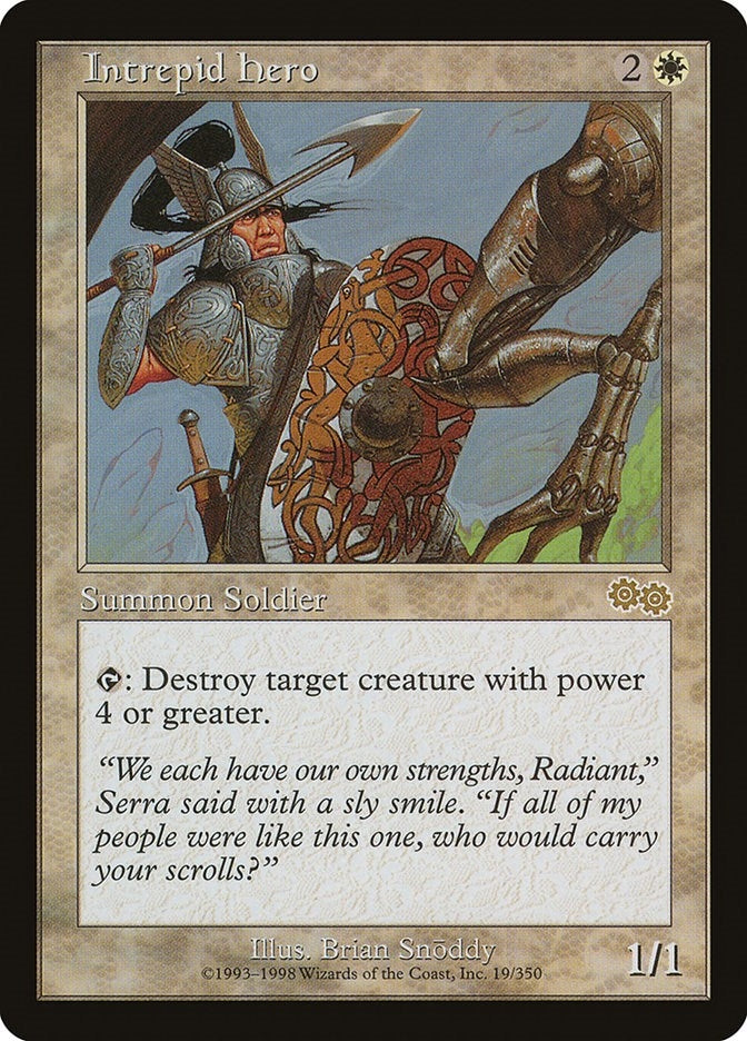 Image for Intrepid Hero (19) [Urza's Saga] - Magic: The Gathering