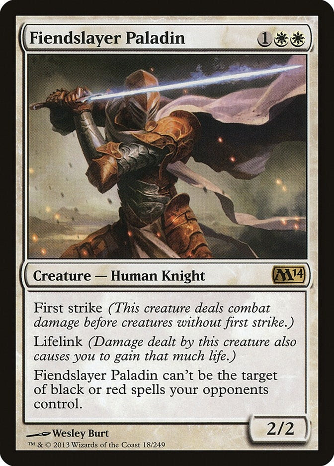 Image for Fiendslayer Paladin (18) [Magic 2014 (M14)] - Magic: The Gathering