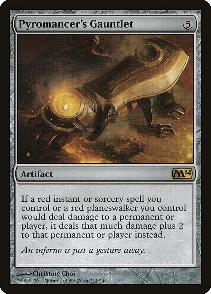 Image for Pyromancer's Gauntlet (214) [Magic 2014 (M14)] - Magic: The Gathering