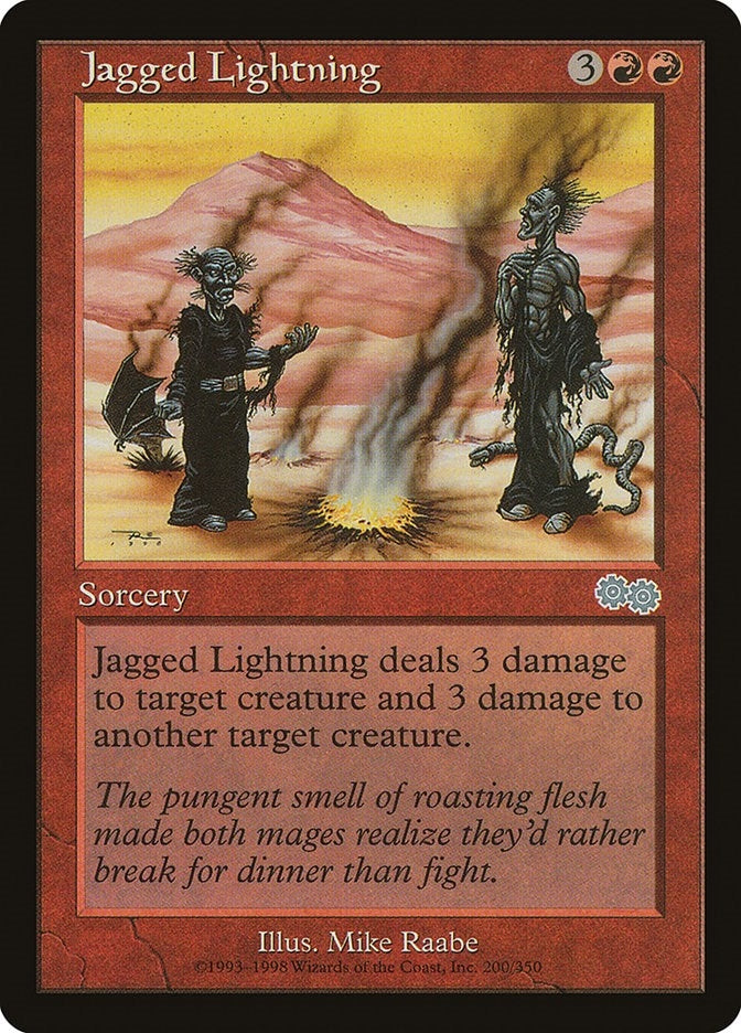 Image for Jagged Lightning (200) [Urza's Saga] - Magic: The Gathering