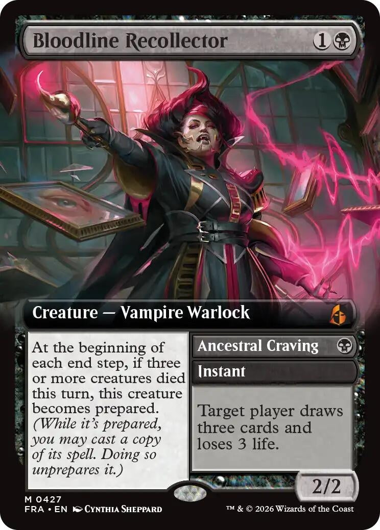 Image for Bloodline Recollector (Extended Art) (427) [Reality Fracture] - Magic: The Gathering