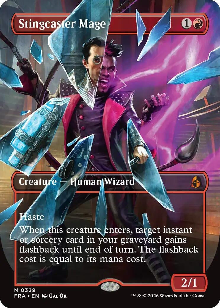 Image for Stingcaster Mage (Borderless) (329) [Reality Fracture] - Magic: The Gathering