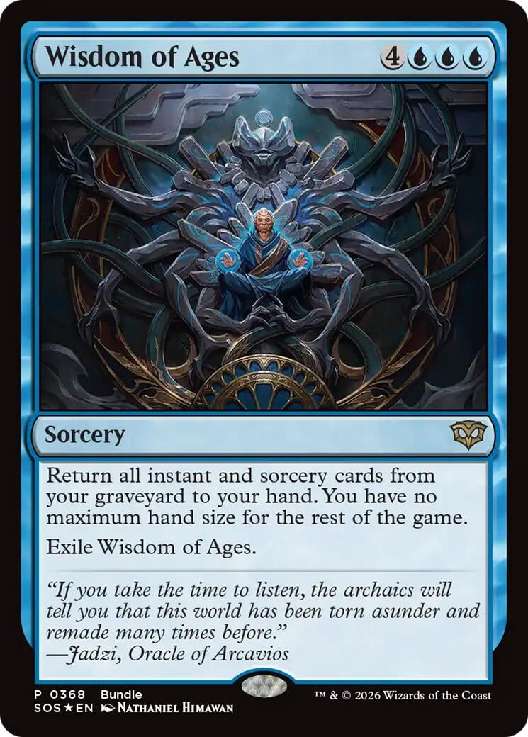 Image for Wisdom of Ages (SOS Bundle) (368) [Unique and Miscellaneous Promos] - Magic: The Gathering