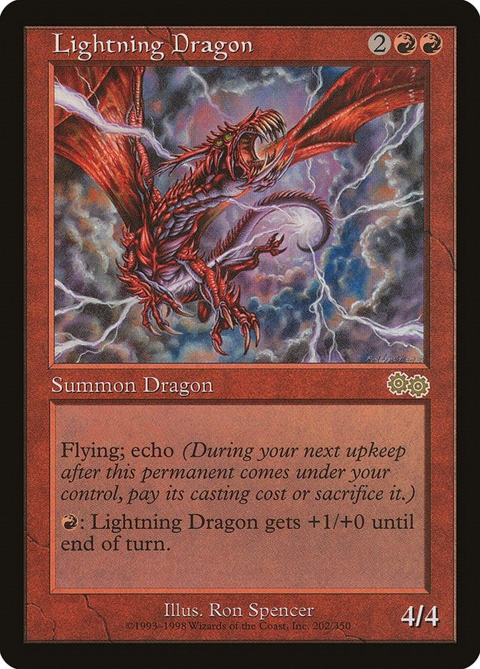 Image for Lightning Dragon (202) [Urza's Saga] - Magic: The Gathering