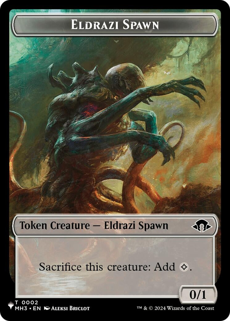 Image for Eldrazi Spawn (MH3) // Rat (WOE) Double-Sided Token (2 // 7) [The List Reprints] - Magic: The Gathering