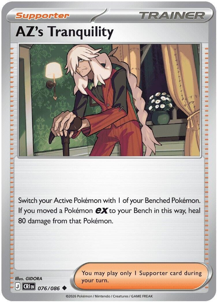 Image for AZ's Tranquility (076/086) [ME04: Chaos Rising] - Pokemon