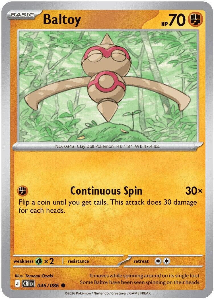 Image for Baltoy (046/086) [ME04: Chaos Rising] - Pokemon