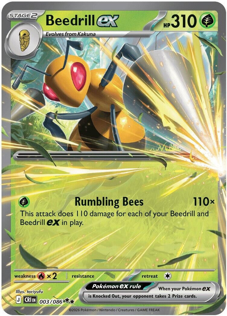Image for Beedrill ex (003/086) [ME04: Chaos Rising] - Pokemon