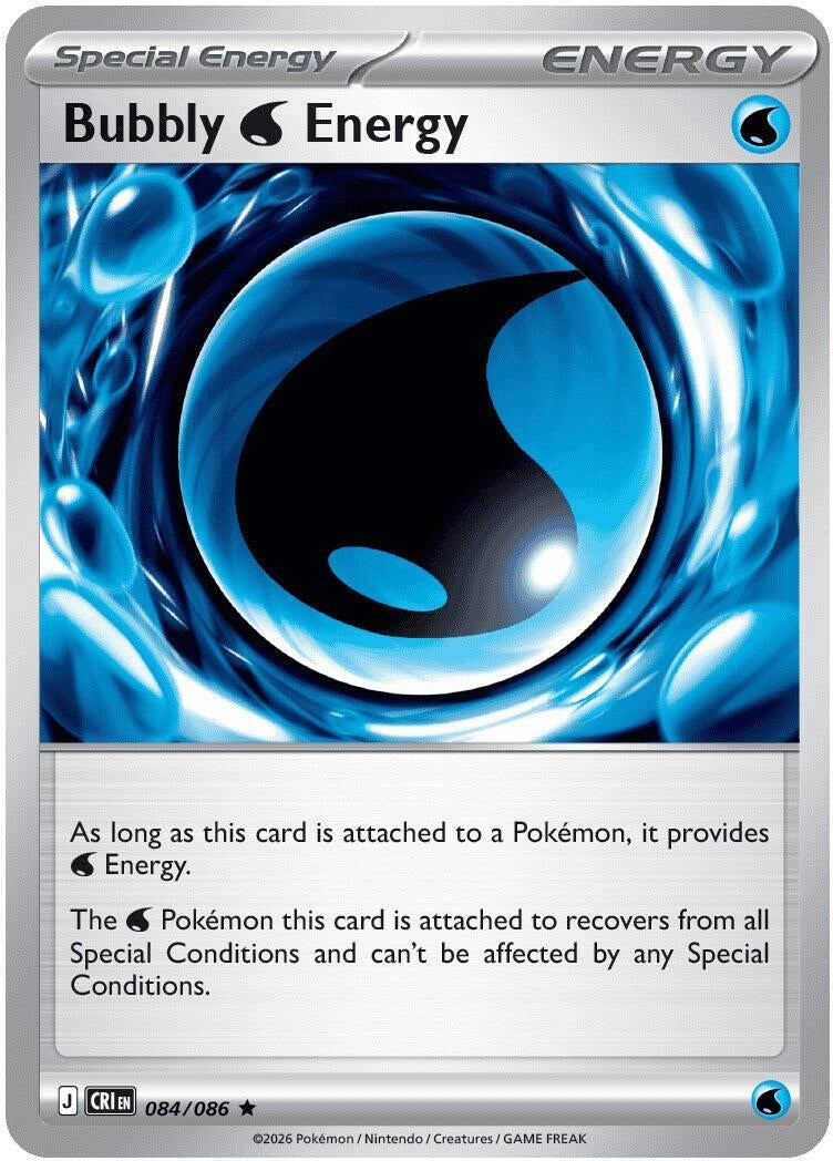 Image for Bubbly W Energy (084/086) [ME04: Chaos Rising] - Pokemon