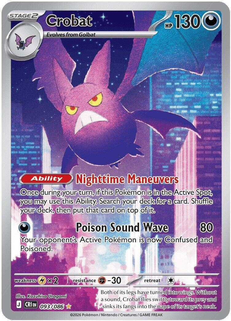 Image for Crobat (093/086) [ME04: Chaos Rising] - Pokemon