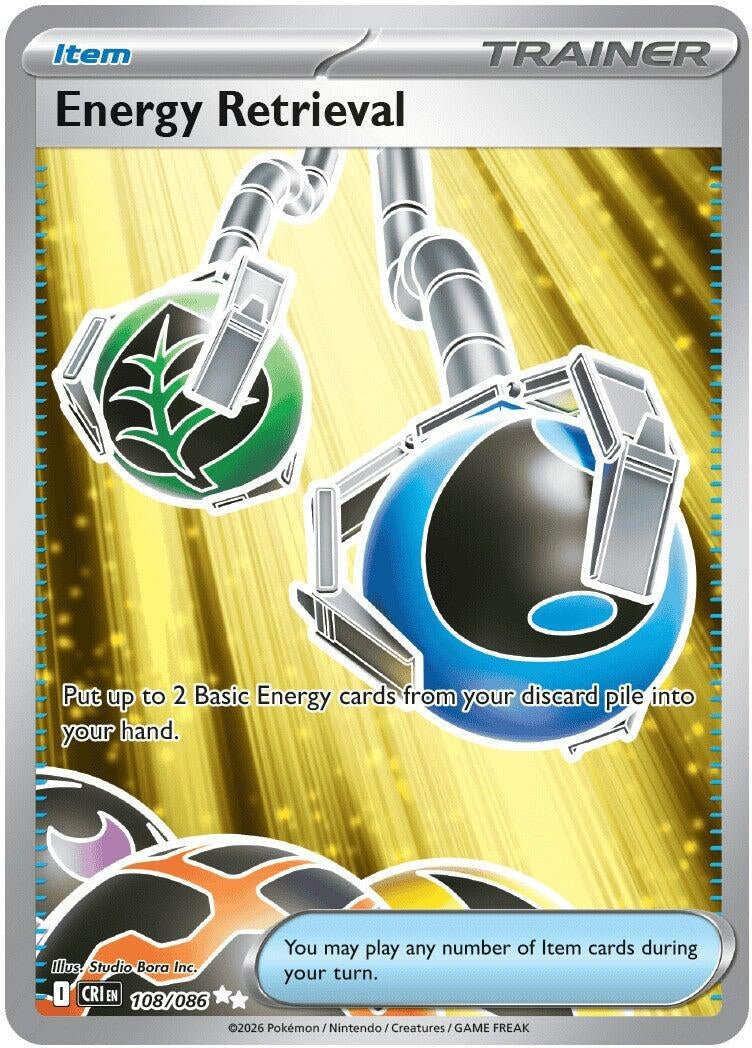Image for Energy Retrieval (108/086) [ME04: Chaos Rising] - Pokemon