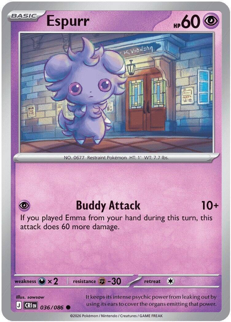 Image for Espurr (036/086) [ME04: Chaos Rising] - Pokemon