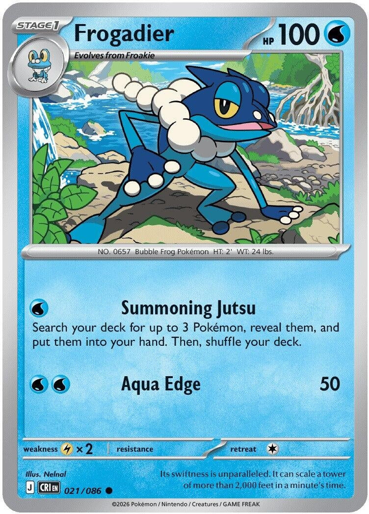 Image for Frogadier (021/086) [ME04: Chaos Rising] - Pokemon