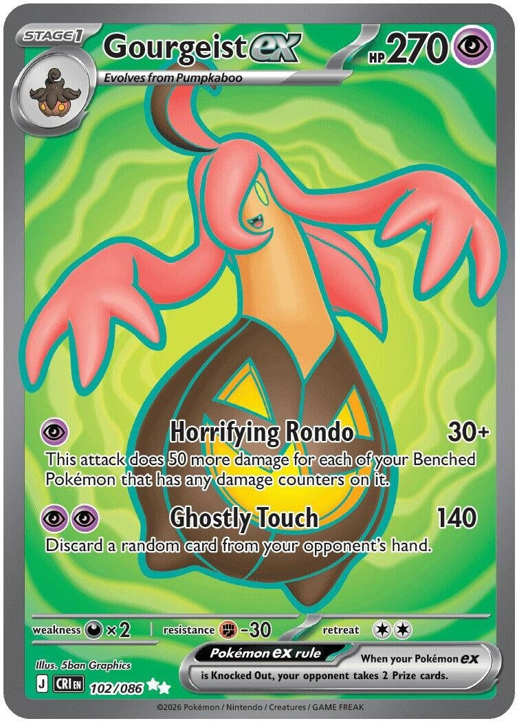 Image for Gourgeist ex (102/086) [ME04: Chaos Rising] - Pokemon