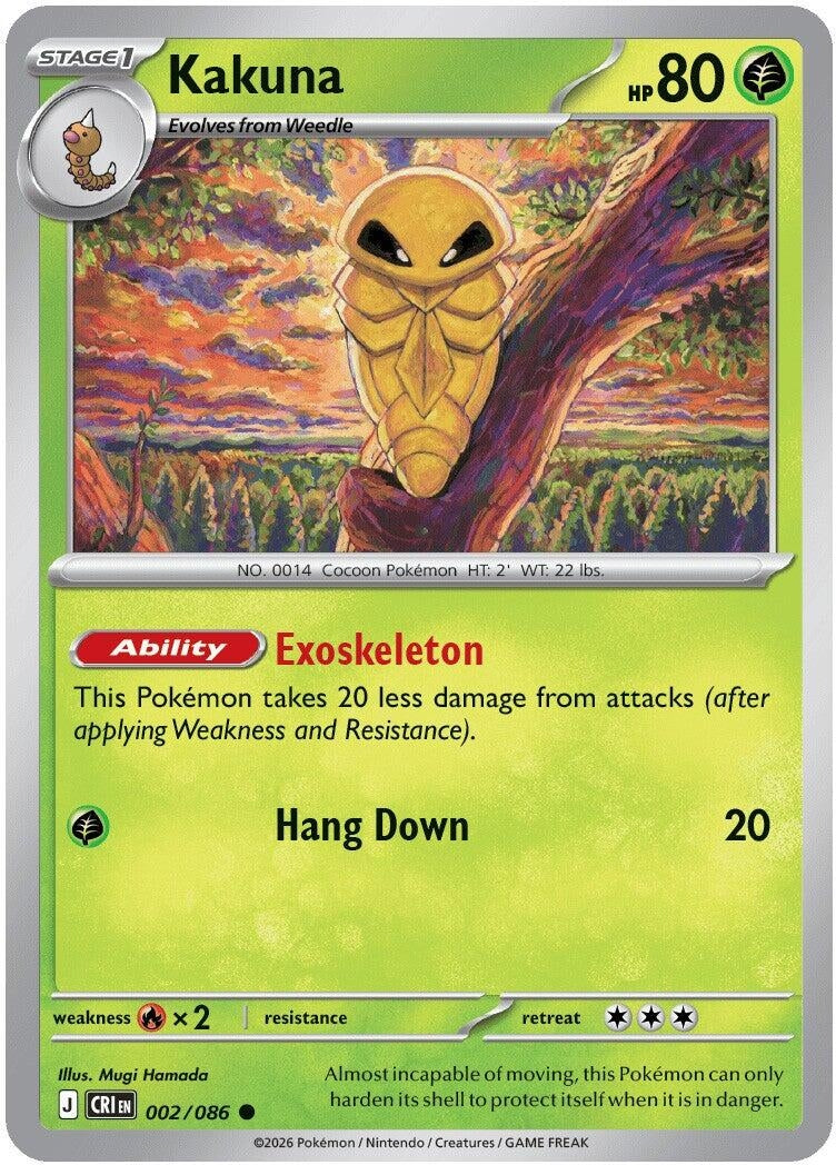 Image for Kakuna (002/086) [ME04: Chaos Rising] - Pokemon