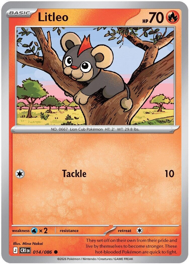 Image for Litleo (014/086) [ME04: Chaos Rising] - Pokemon