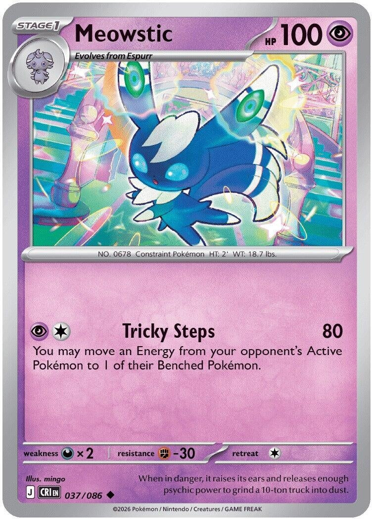 Image for Meowstic (037/086) [ME04: Chaos Rising] - Pokemon