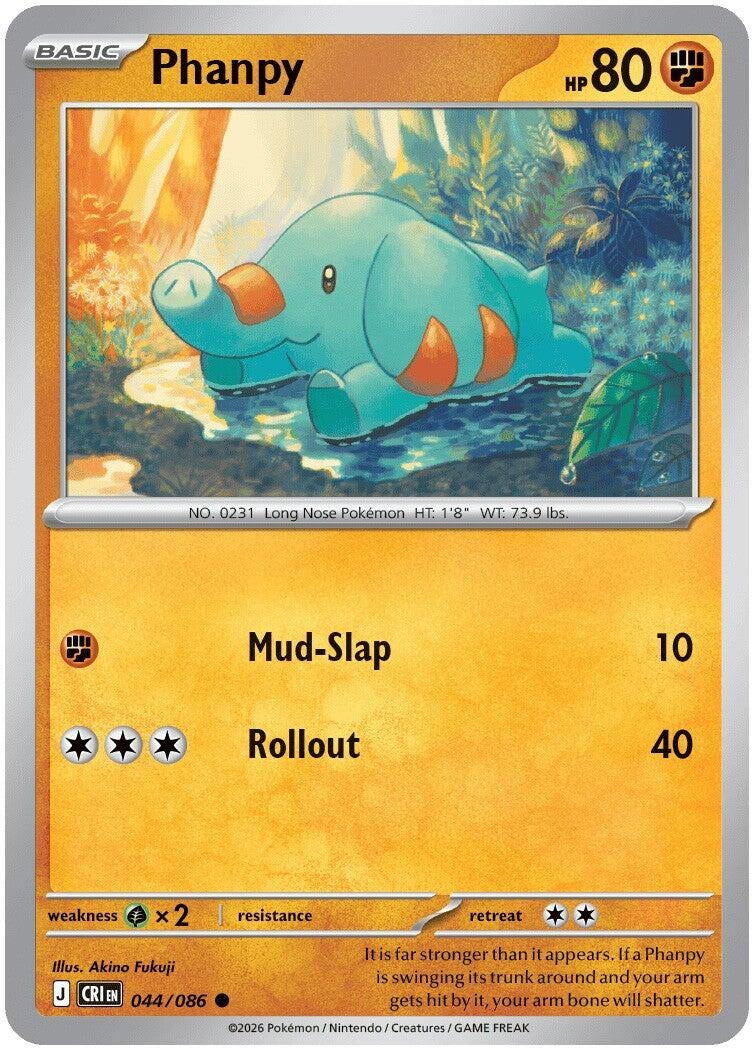 Image for Phanpy (044/086) [ME04: Chaos Rising] - Pokemon