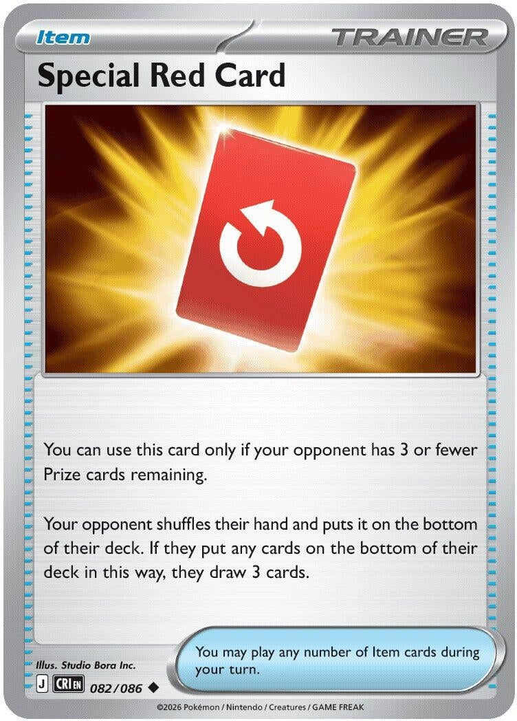 Image for Special Red Card (082/086) [ME04: Chaos Rising] - Pokemon