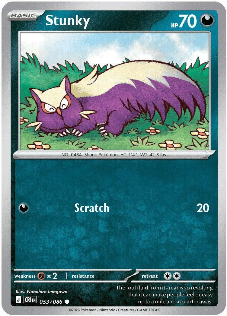 Image for Stunky (053/086) [ME04: Chaos Rising] - Pokemon