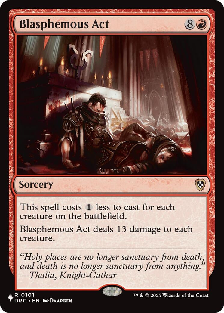 Blasphemous Act (DRC) (101) [The List Reprints]