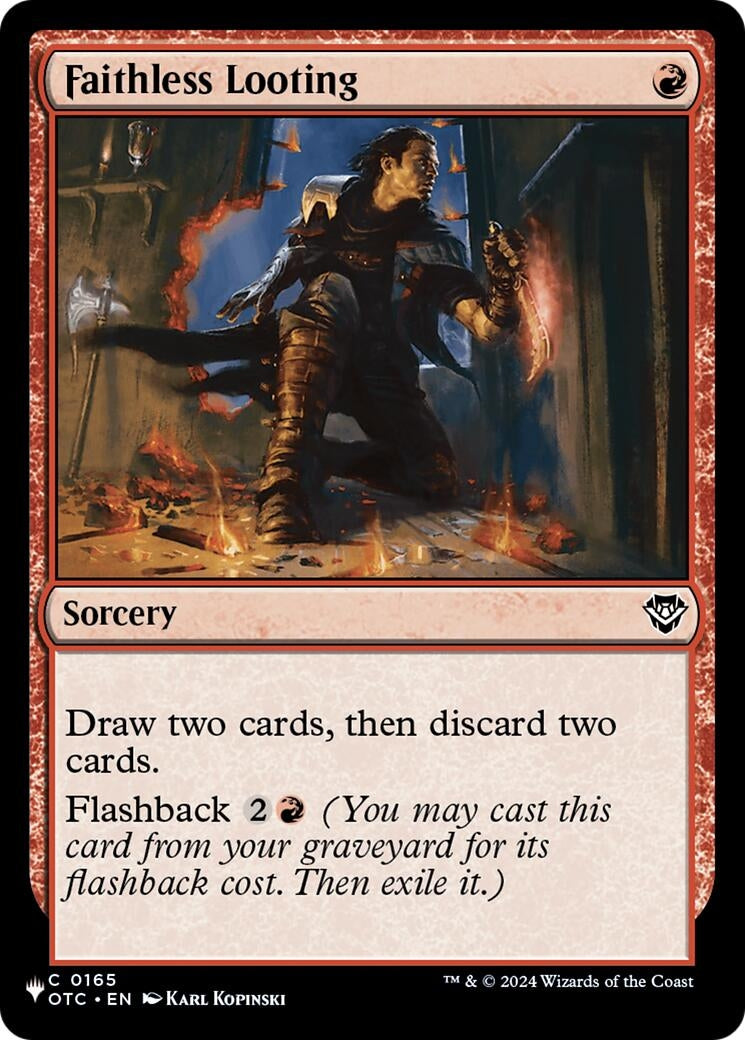 Faithless Looting (OTC) (165) [The List Reprints]
