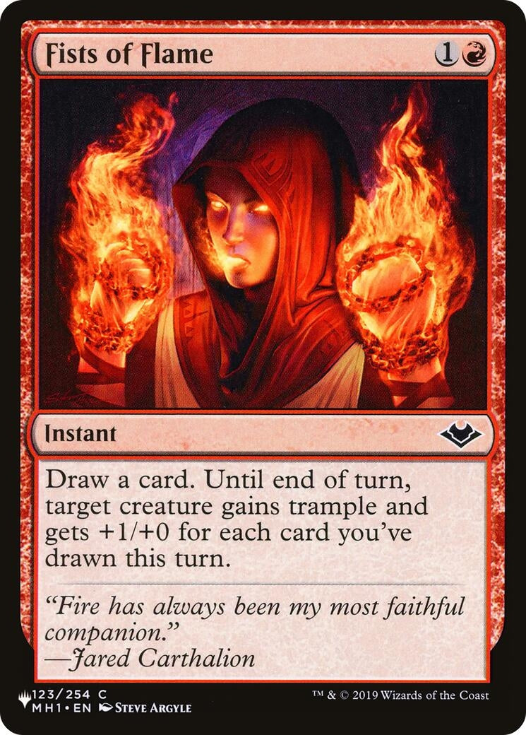 Fists of Flame (MH1) (123) [The List Reprints]