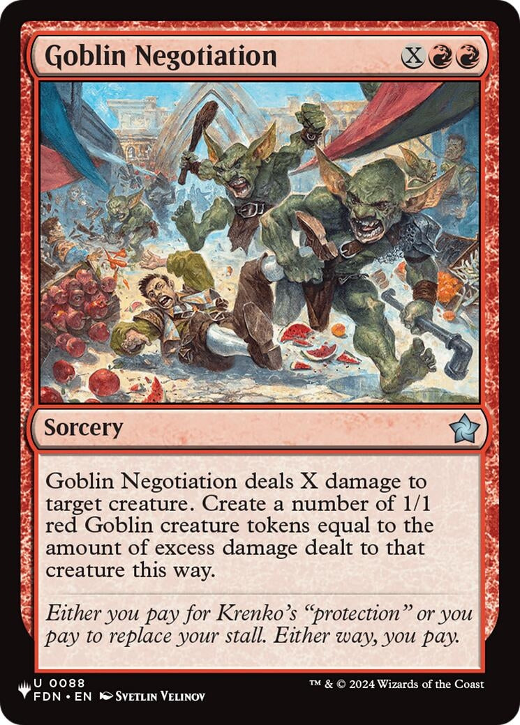 Goblin Negotiation (88) [The List Reprints]
