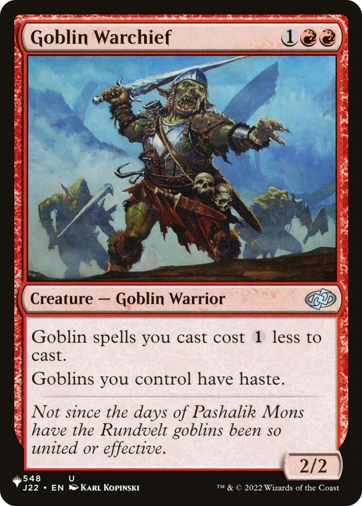 Goblin Warchief (J22) (548) [The List Reprints]