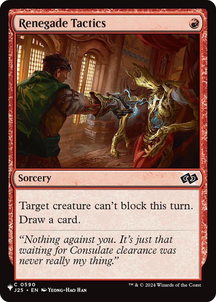 Renegade Tactics (J25) (590) [The List Reprints]