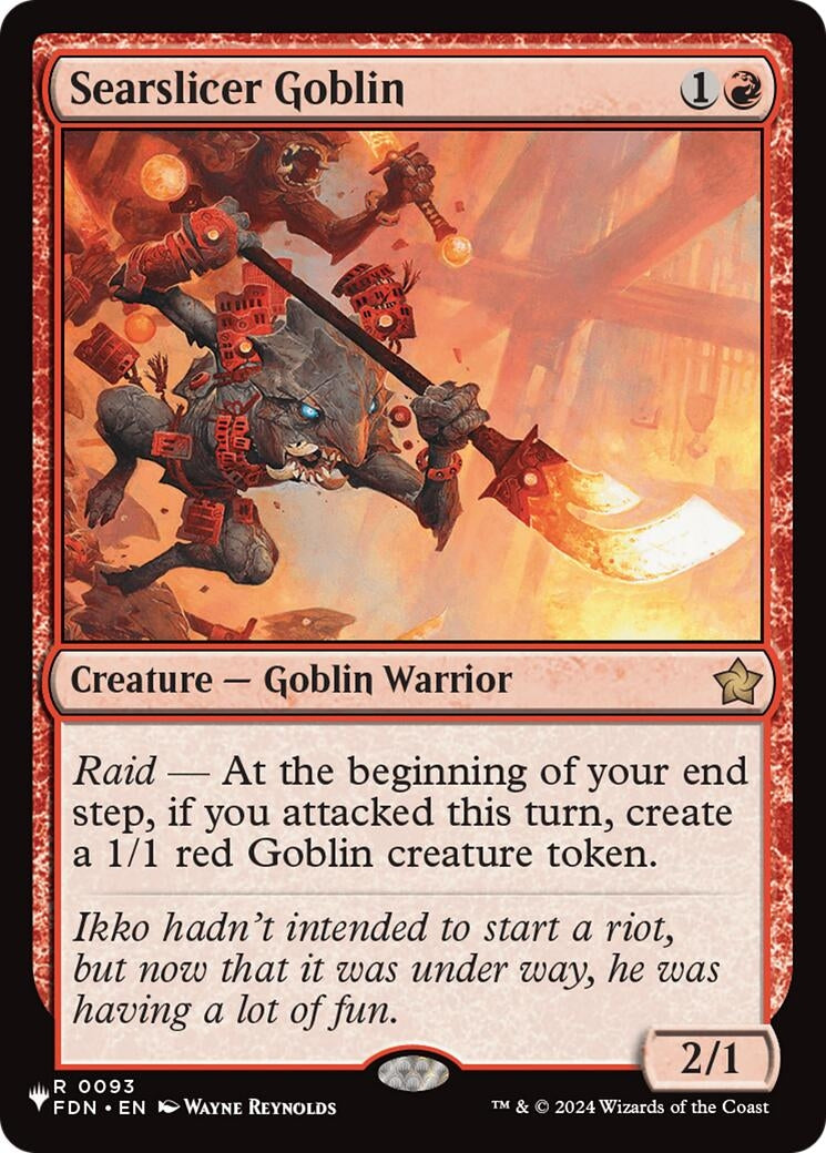 Searslicer Goblin (93) [The List Reprints]