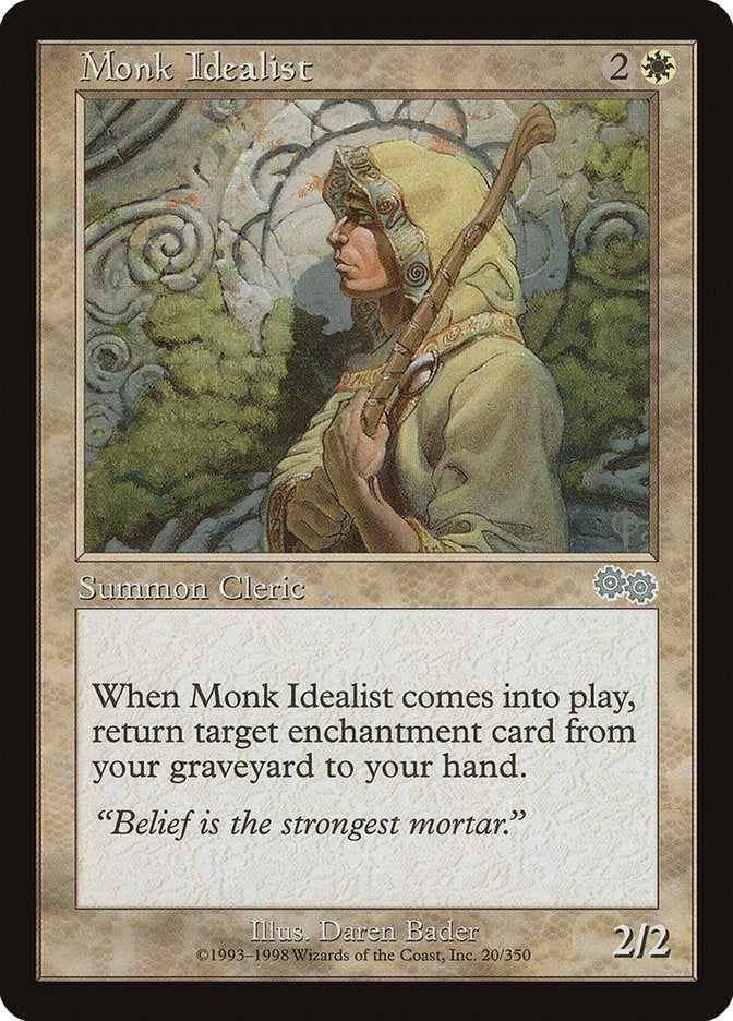 Image for Monk Idealist (20) [Urza's Saga] - Magic: The Gathering
