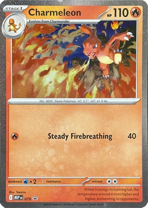 Image for Charmeleon - 079 (Cosmos Holo) (079) [ME: Mega Evolution Promo] - Pokemon