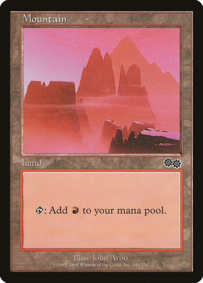 Image for Mountain (346) (346) [Urza's Saga] - Magic: The Gathering
