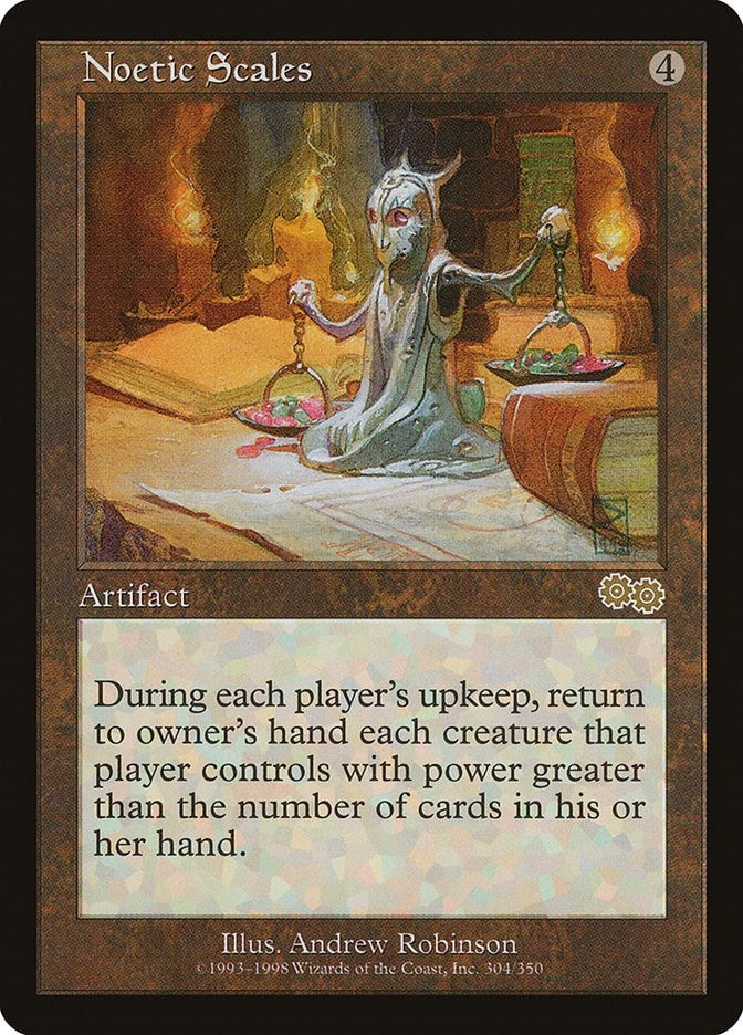 Image for Noetic Scales (304) [Urza's Saga] - Magic: The Gathering
