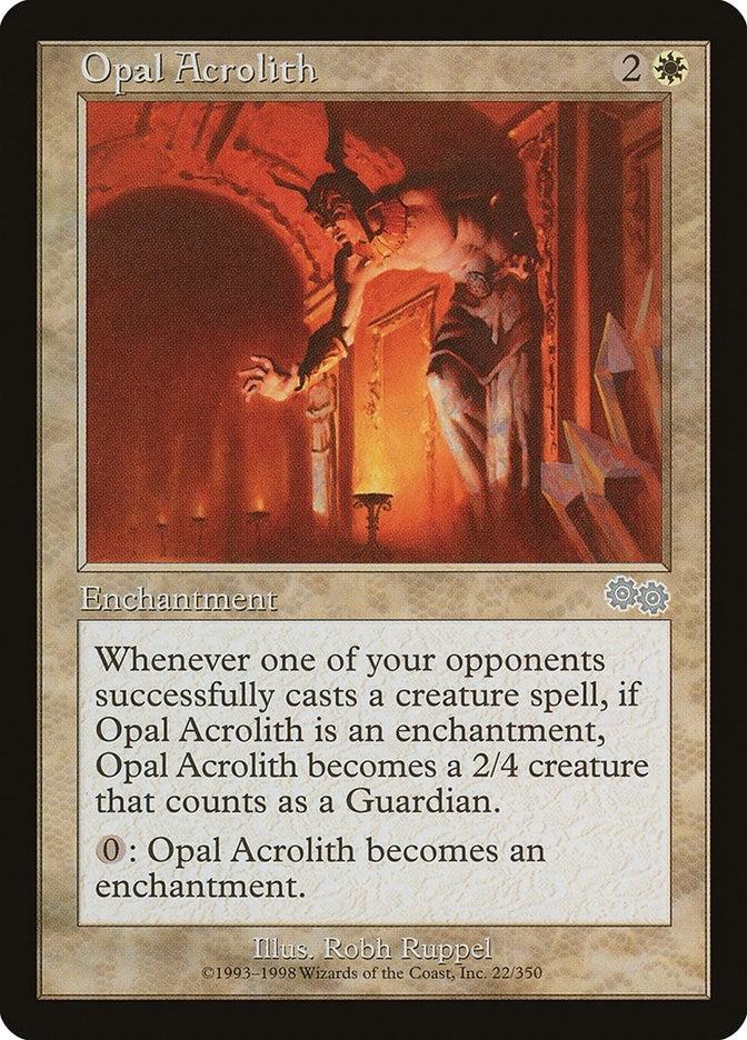 Image for Opal Acrolith (22) [Urza's Saga] - Magic: The Gathering