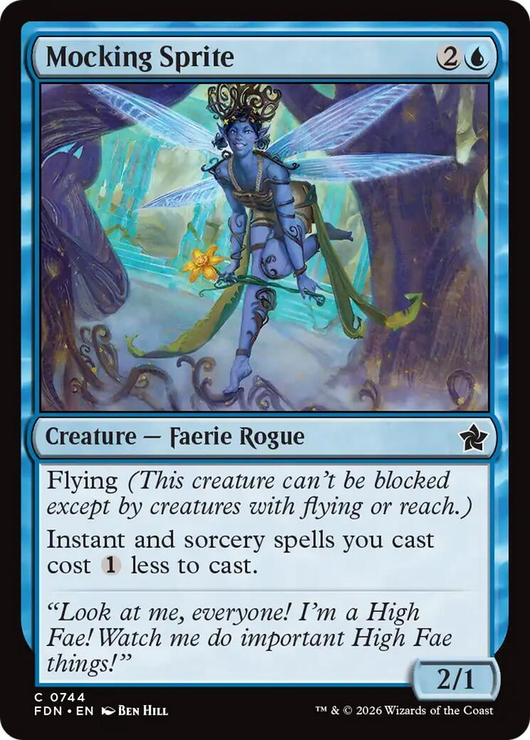 Image for Mocking Sprite (0744) (744) [Foundations] - Magic: The Gathering