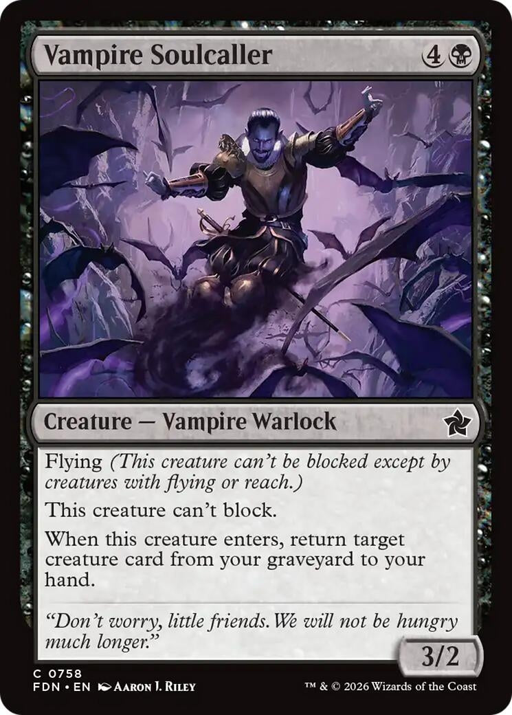 Image for Vampire Soulcaller (0758) (758) [Foundations] - Magic: The Gathering