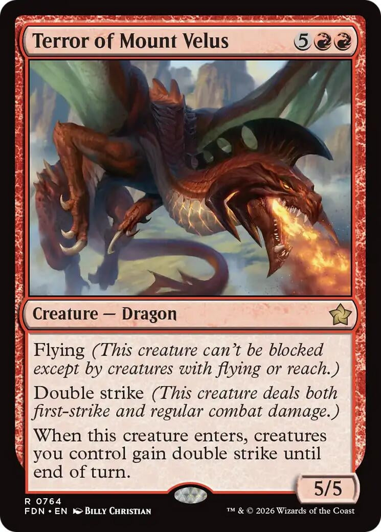 Image for Terror of Mount Velus (0764) (764) [Foundations] - Magic: The Gathering
