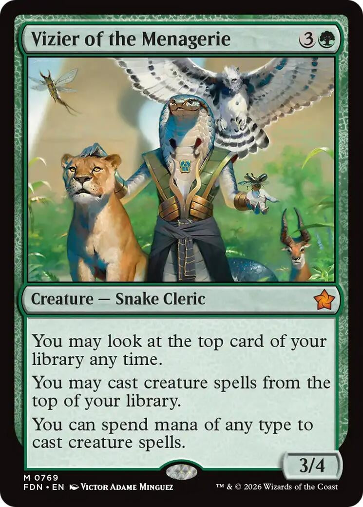 Image for Vizier of the Menagerie (0769) (769) [Foundations] - Magic: The Gathering