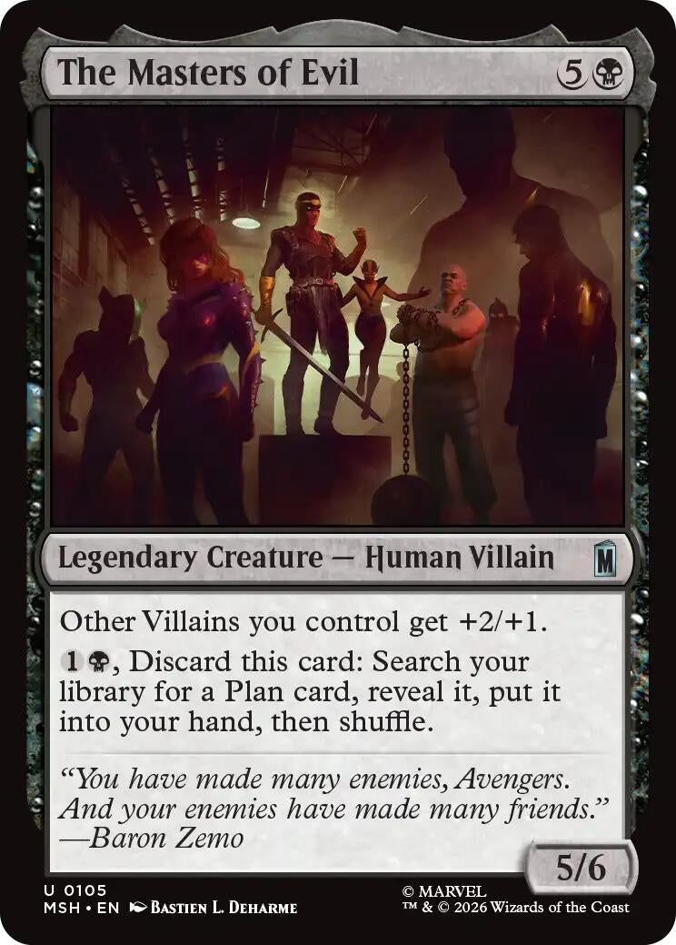 Image for The Masters of Evil (105) [Marvel Super Heroes] - Magic: The Gathering