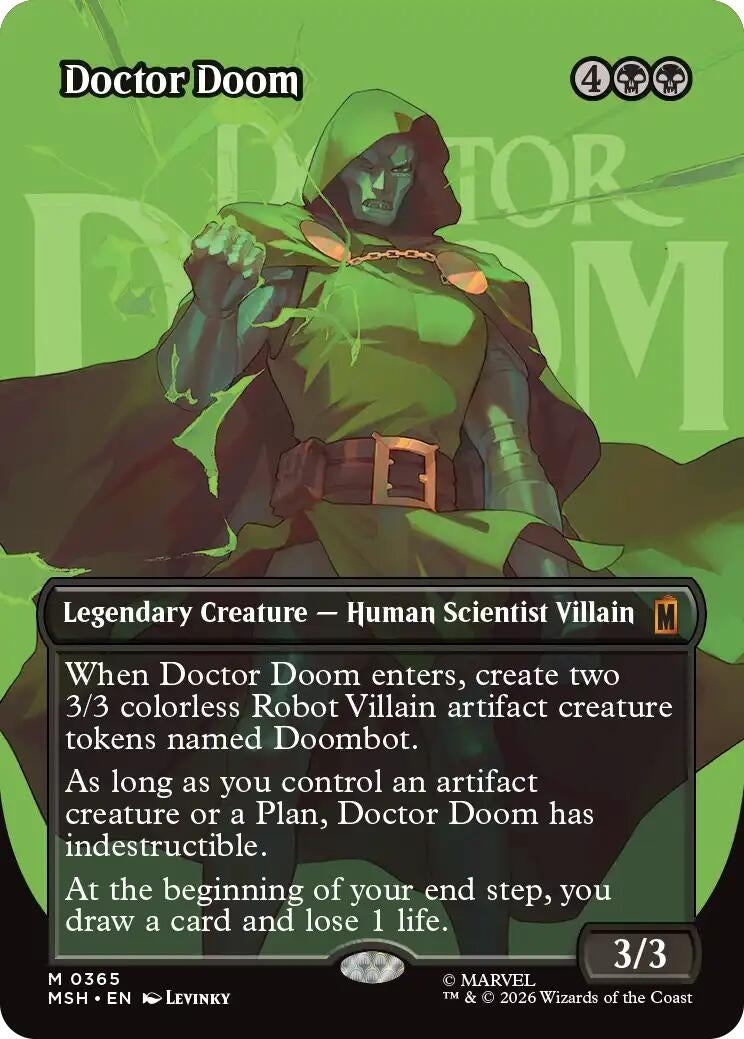 Image for Doctor Doom (Borderless) (365) (365) [Marvel Super Heroes] - Magic: The Gathering