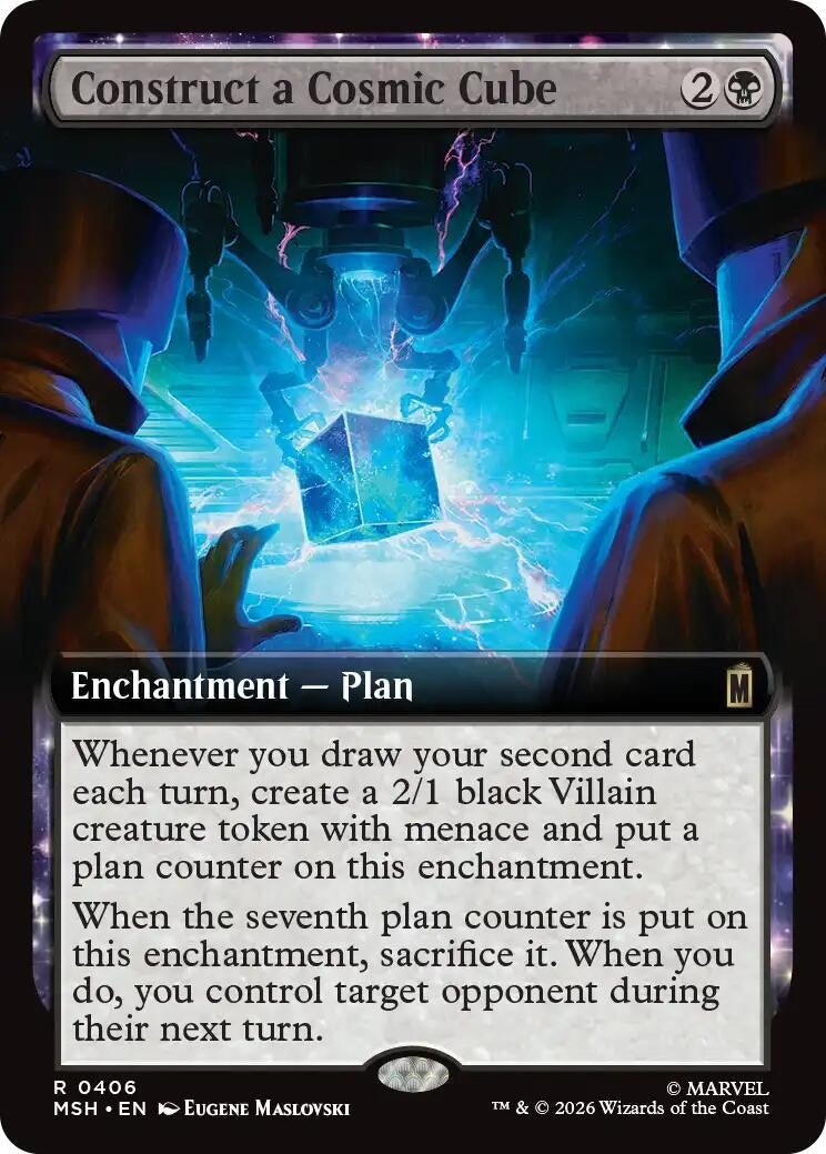 Image for Construct a Cosmic Cube (Extended Art) (406) [Marvel Super Heroes] - Magic: The Gathering