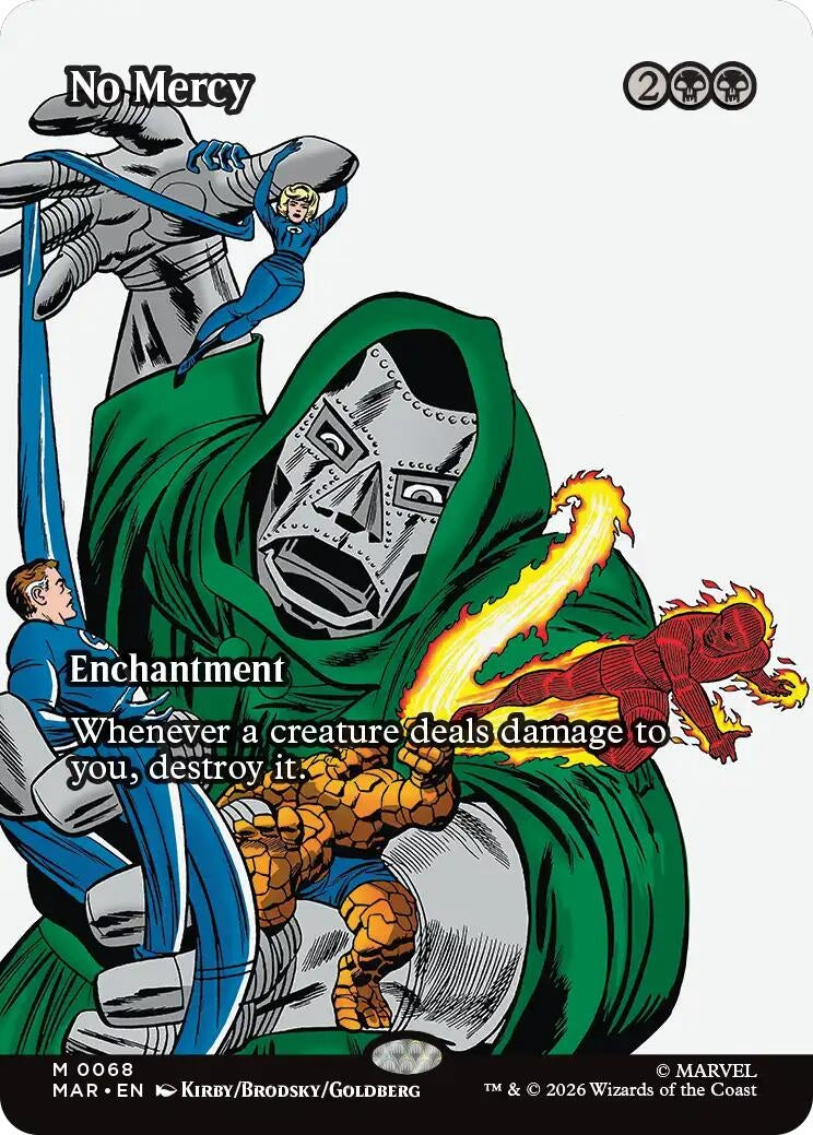 Image for No Mercy (Borderless) (68) [Marvel Universe Eternal-Legal] - Magic: The Gathering