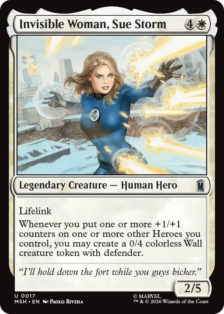 Image for Invisible Woman, Sue Storm (17) [Marvel Super Heroes] - Magic: The Gathering