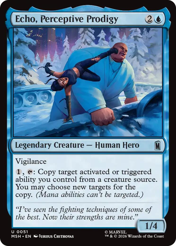 Image for Echo, Perceptive Prodigy (51) [Marvel Super Heroes] - Magic: The Gathering