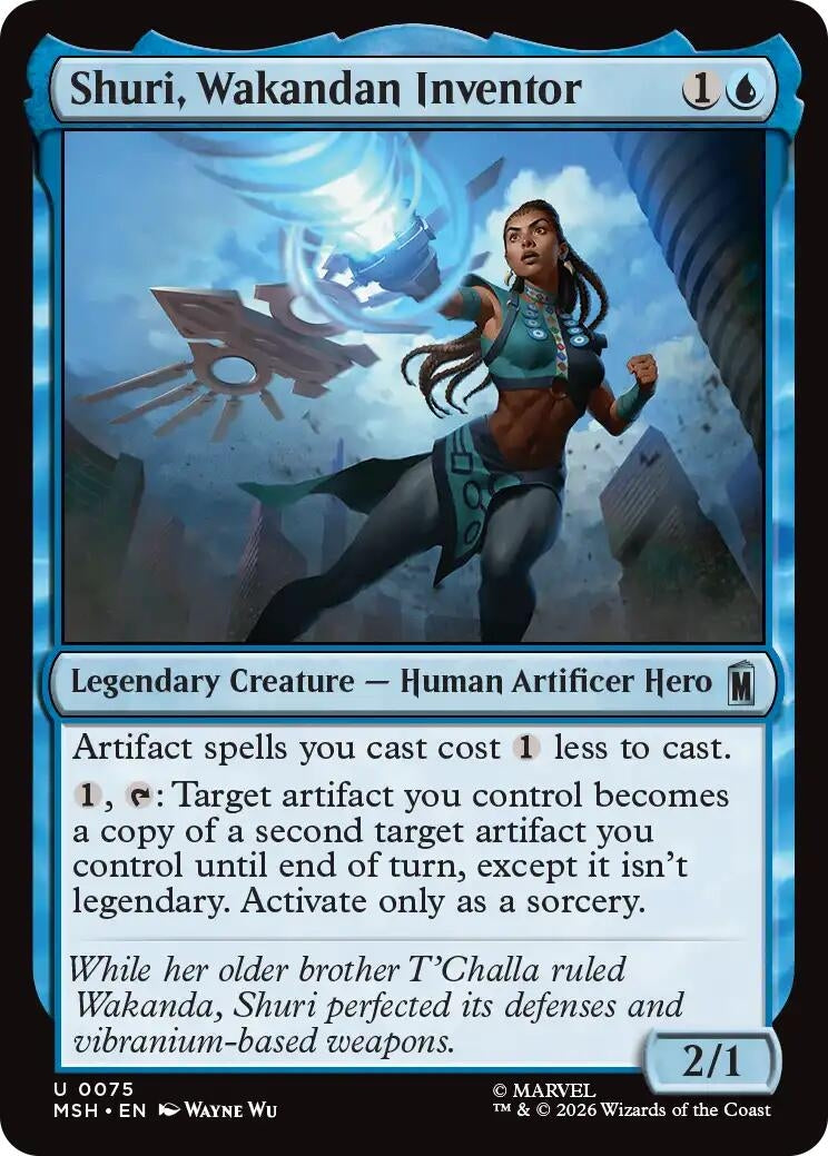 Image for Shuri, Wakandan Inventor (75) [Marvel Super Heroes] - Magic: The Gathering