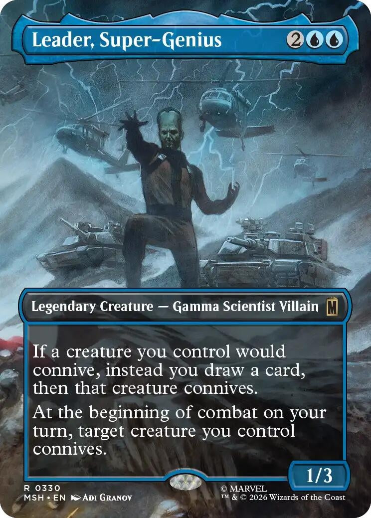 Image for Leader, Super-Genius (Borderless) (330) [Marvel Super Heroes] - Magic: The Gathering