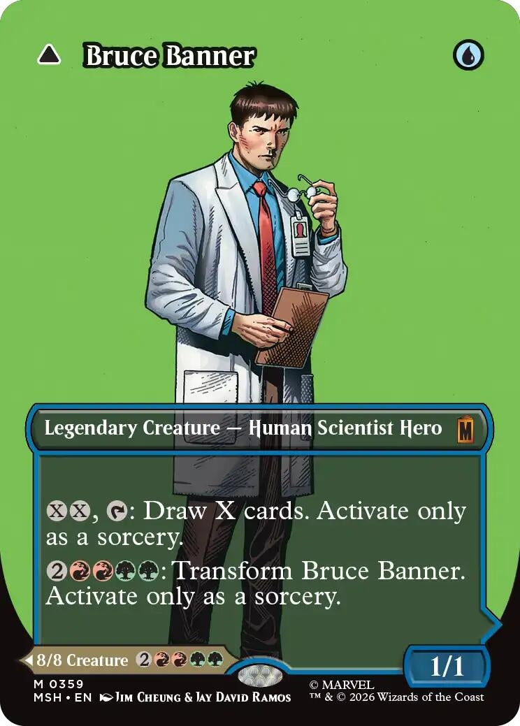 Image for Bruce Banner (Borderless) (0359) (359) [Marvel Super Heroes] - Magic: The Gathering